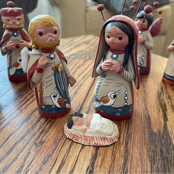 Handcrafted Nativity Scene Figurines Set